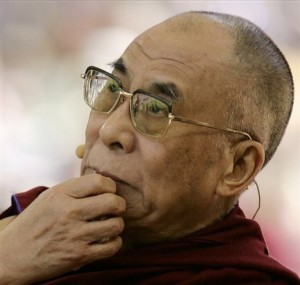 Closeup of Dalai\'s reaction